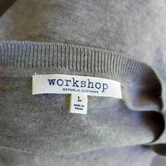 EUC Workshop "Weekend" Gray Lightweight Sweater - Picture 4 of 5